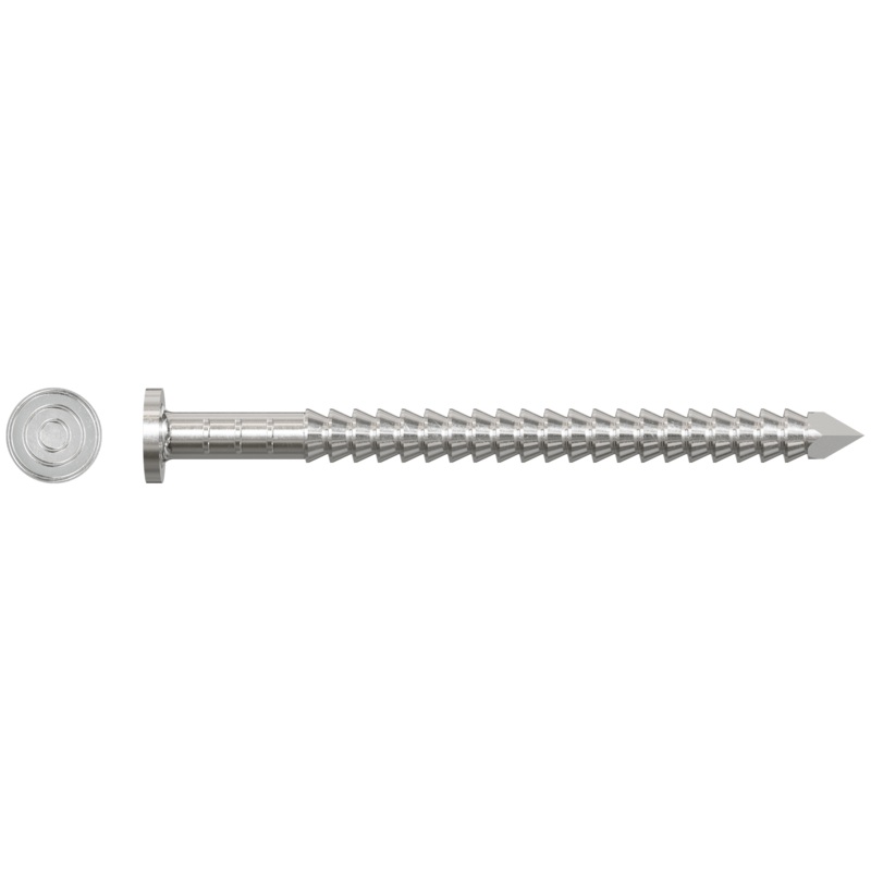 Simpson T3KR51 Premium Siding Nail  1-1/4 in. x 5/32 in. Head Dia., Type 316 Stainless Steel (1 lb.)