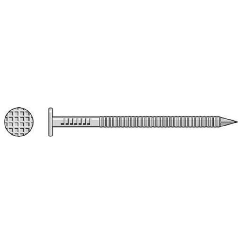 Simpson T8SNDW1 Painted Siding Nail  2-1/2 in. x .092 in. Type 316 Stainless Steel, White (1 lb.)