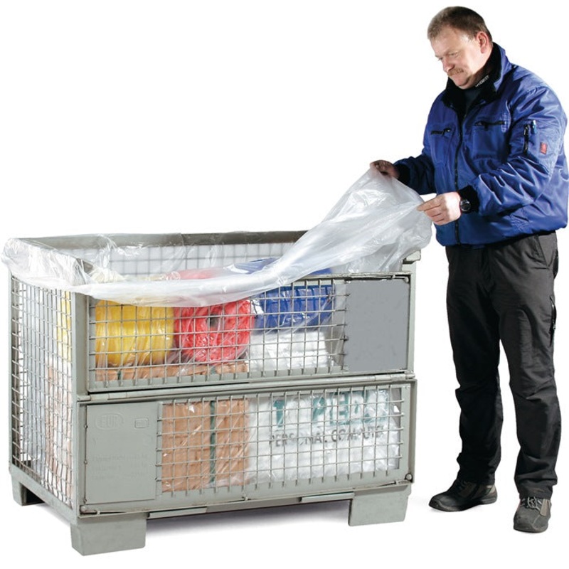 Bolsa con fuelle lateral (9000451015) HD-PE naturalmente turbio 25 m