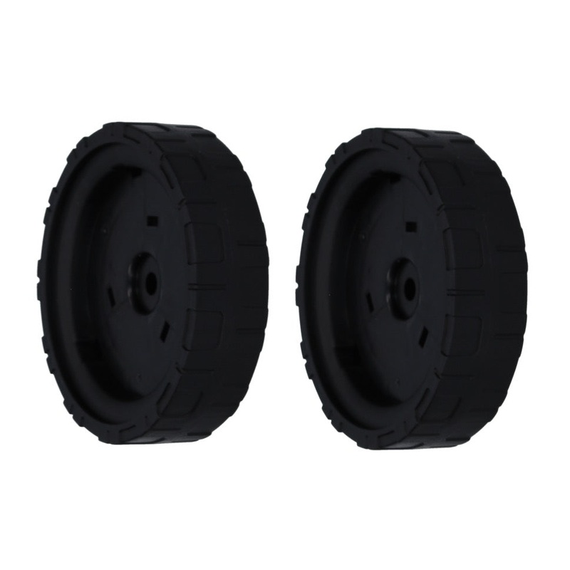 Makita DA00000328 2x rueda de repuesto delantera para cortacsped a batera DLM 380 5,5" 2 piezas - sin tapa de rueda