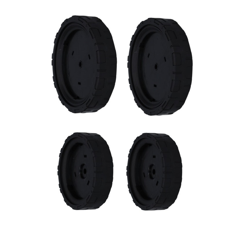Makita DA00000330 2x rueda de repuesto trasera + Makita DA00000328 2x rueda de repuesto delantera para cortacsped a batera DLM 380