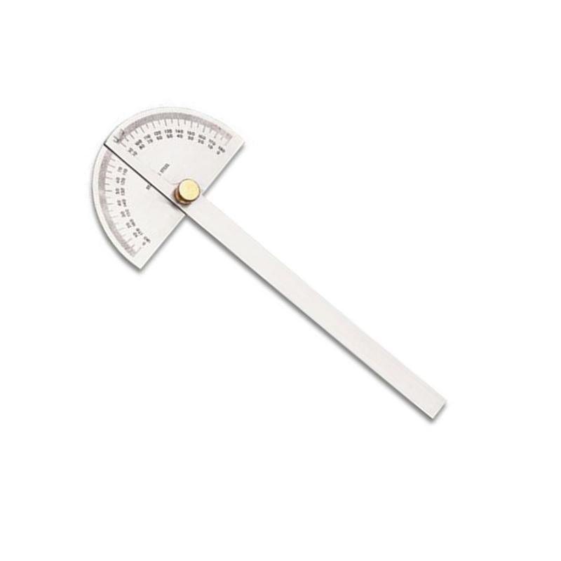 TOWER DEGREE PROTRACTOR STAINLESS STEEL SEMI CIRCULAR WITH BRASS NUT