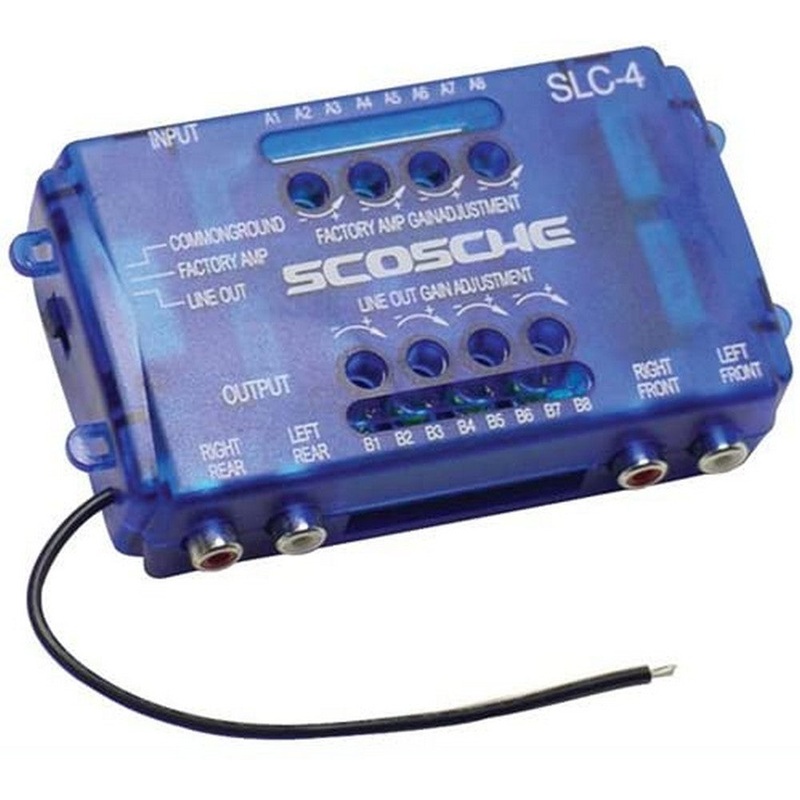 4 Ch Passive Line Out Converter 80w Speaker / Line To Rca