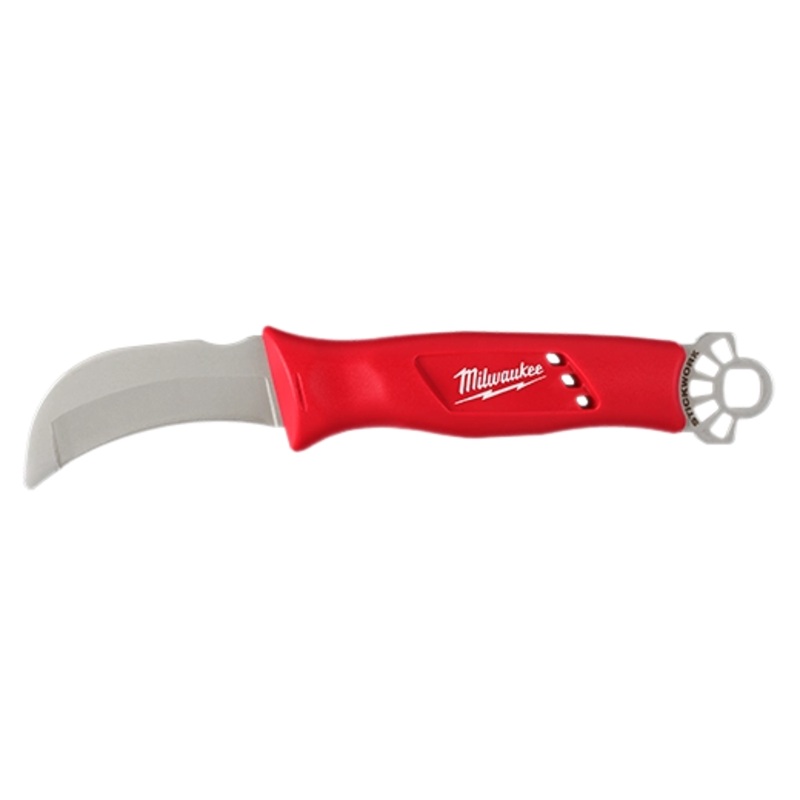 Linemans Blunt Tip Hawkbill Knife w/ STICKWORK 3in1 Ring