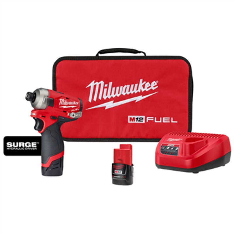 M12 FUEL SURGE 1/4" Hex Hydraulic Driver Kit