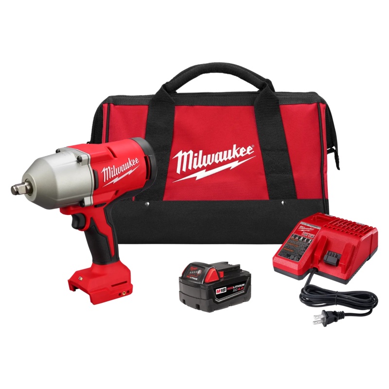 M18 Brushless 1/2" High Torque Impact Wrench w/ Friction Ring Kit
