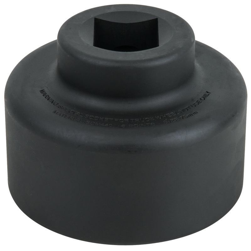 KS TOOLS Llave para tuercas de eje de 1", hexagonal, corta, 75 mm ( 460.0215 )