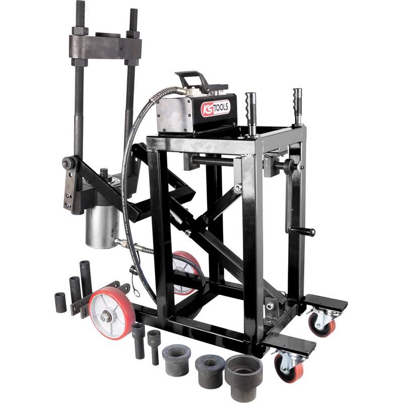 Prensa de perno rey KS TOOLS, 75t, con juego de manguitos, 29 piezas ( 460.3620 )