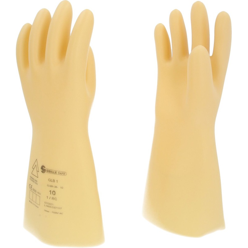 Guantes de proteccin para electricista KS TOOLS con aislamiento protector, tamao 10, clase 1, blanco ( 117.0054 )