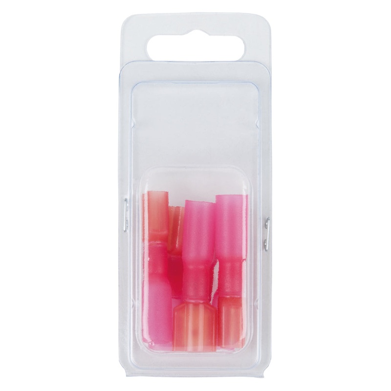 Surtido de conectores de crimpado aislados KS TOOLS, rojo, AWG22-16, enchufe de 6 piezas ( 970.0640 )
