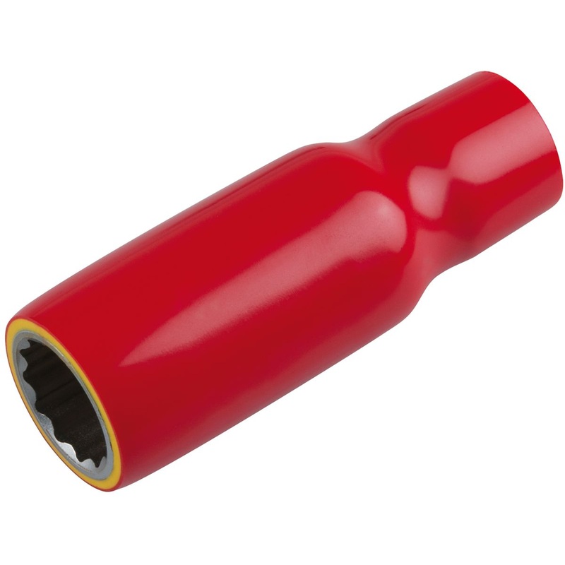 KS TOOLS Vaso de 3/8" con aislamiento protector, largo, 18 mm ( 117.3881 )