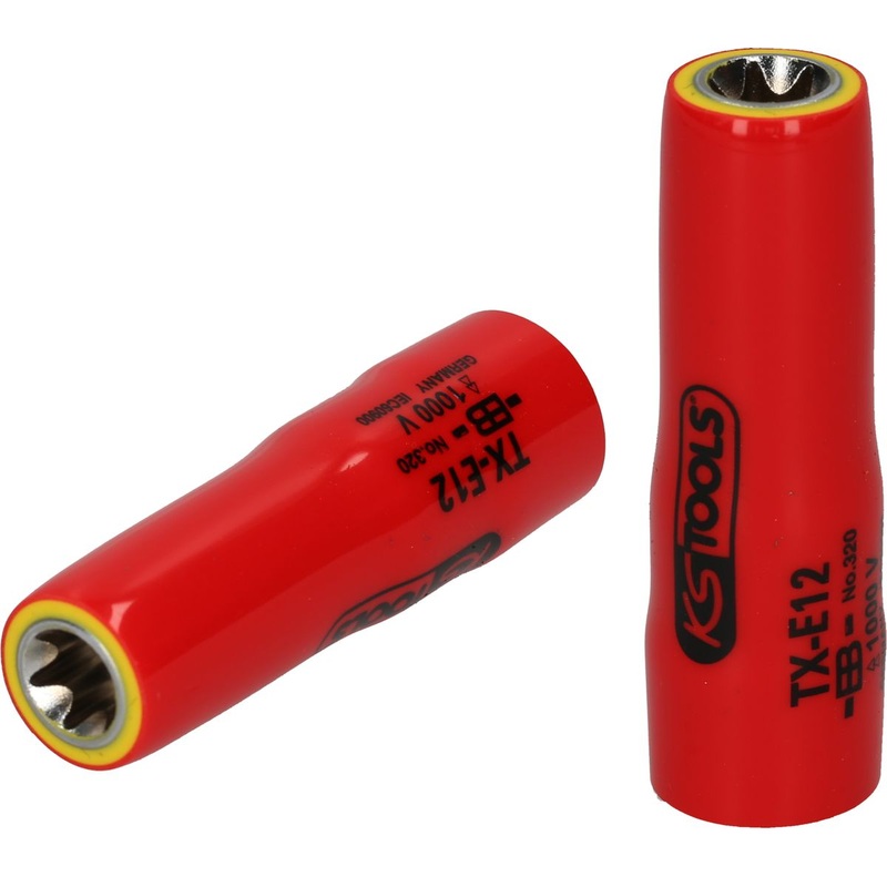 KS TOOLS Vaso Torx E de 3/8" con aislamiento protector, E5, largo ( 117.2364 )