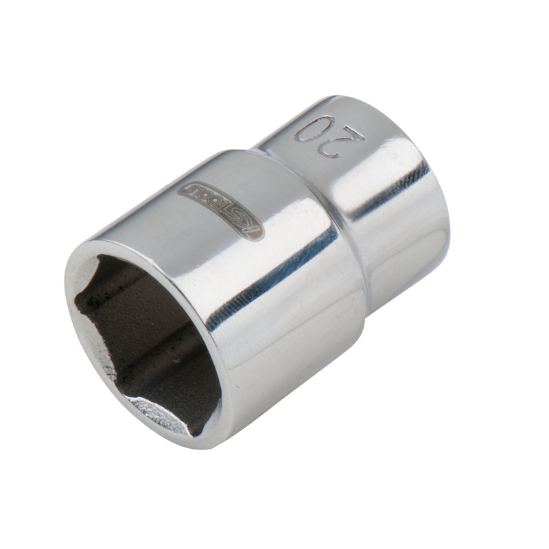 KS TOOLS Vaso hexagonal de 1/2" de acero inoxidable, 22 mm ( 964.1222 )