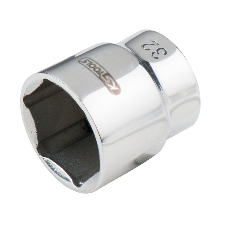 KS TOOLS Vaso hexagonal de 3/4" de acero inoxidable, 17 mm ( 964.3417 )