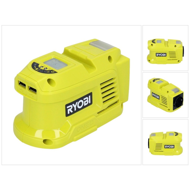 RYOBI RY18BI150A-0 inversor de batera 18 V puertos 1 potencia continua 150 (5133004895) solo - sin batera, sin cargador
