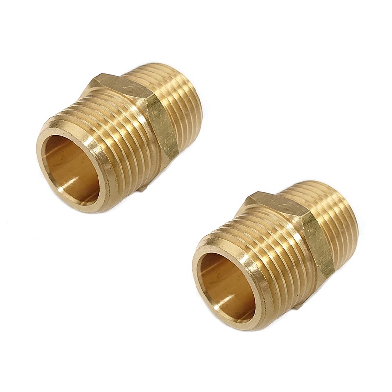 1/2X1/2 BRASS NIPPLE MALE ADOPTER
