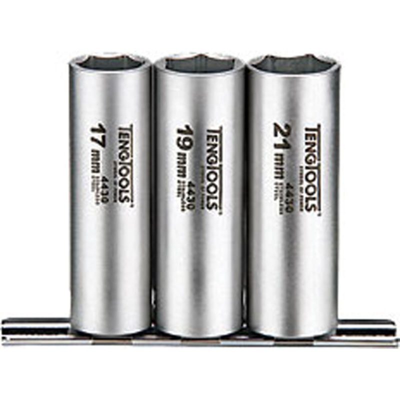 3pc 1/2in Dr. Deep Skt Set 17,19,21(6-Pnt)**