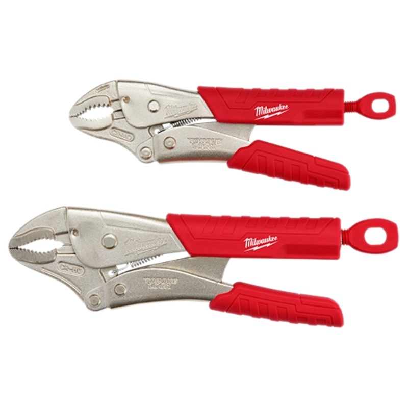 2 Pc. 7" & 10" TORQUE LOCK Curved Jaw Locking Pliers Set with Grip