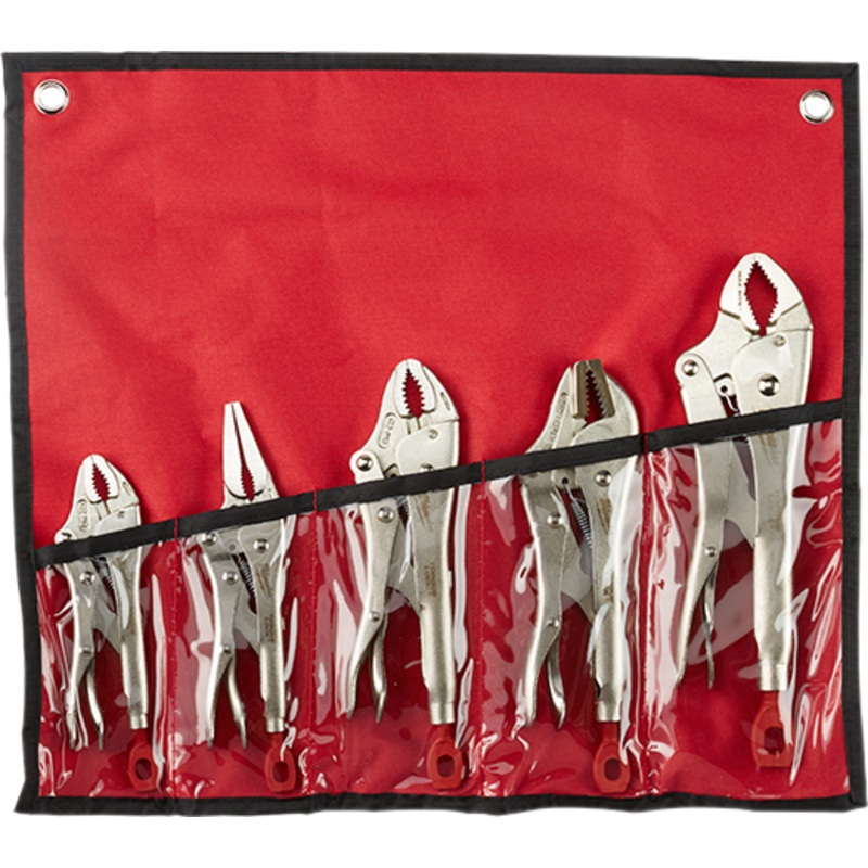 5Pc TORQUE LOCK Locking Pliers Kit