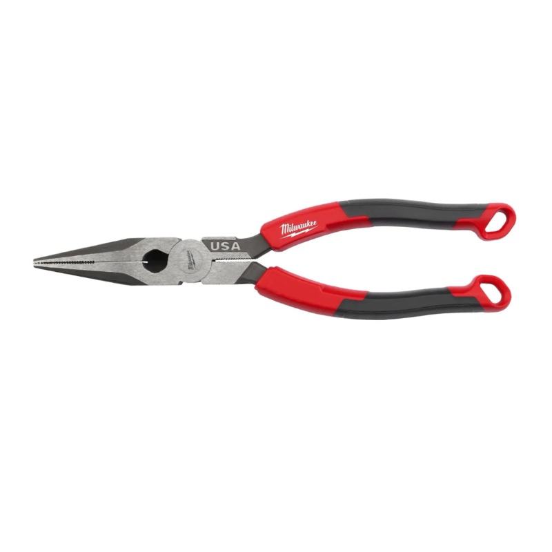 8" Long Nose Comfort Grip Pliers (USA)
