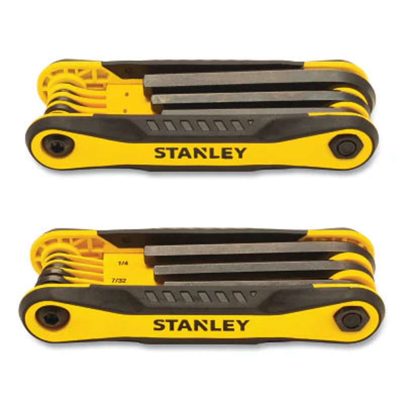 STANLEY Folding Metric and SAE Hex Keys (2 Pk)