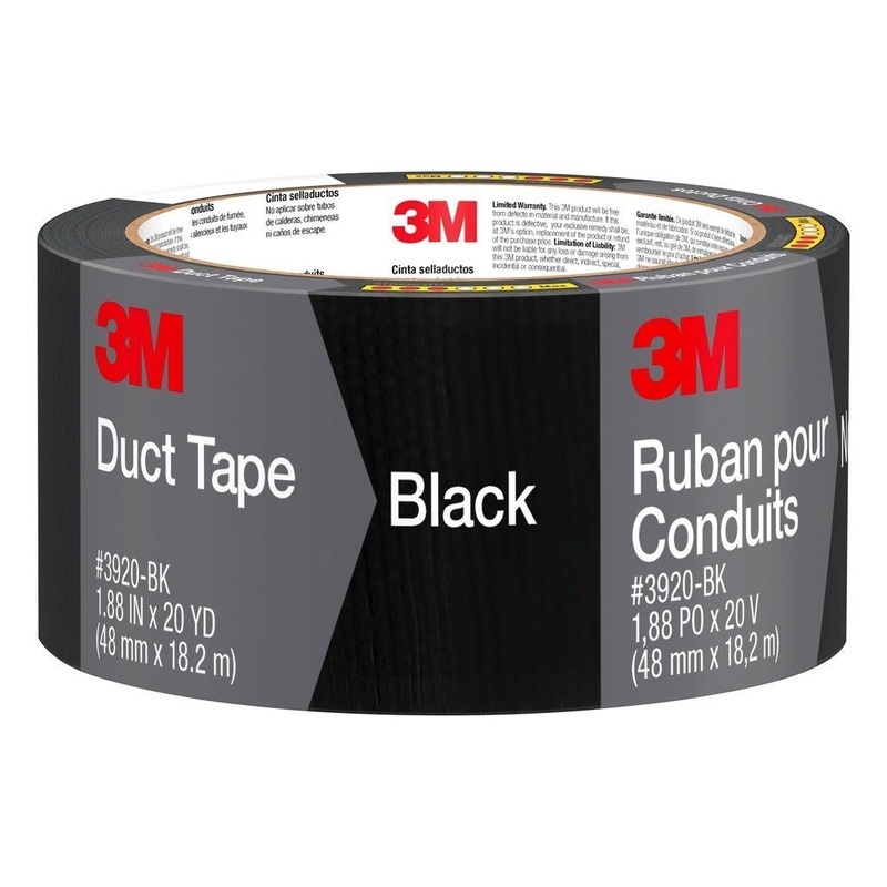 3M Duct Tape Black, 1.88 in x 20 yd