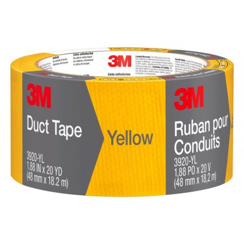 3M Yellow Duct Tape, 1.88 in x 20 yd