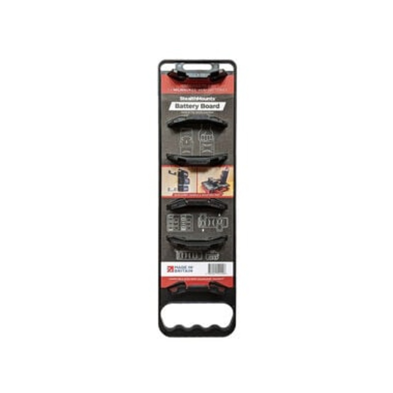 Stealthmounts Battery Board with Handle and Feet for Milwaukee Black